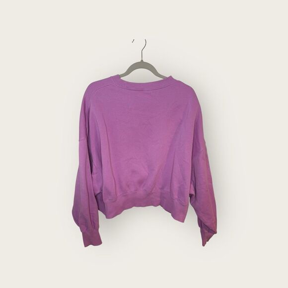 Nike Collection Fleece Oversized Crew Neck Sweatshirt in Purple Size Medium - Picture 5 of 8